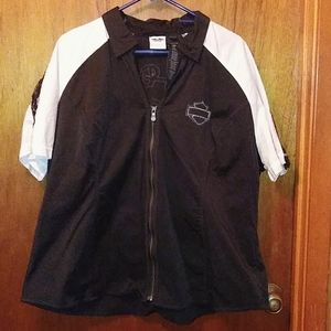 Harley Davidson Zippered Shirt